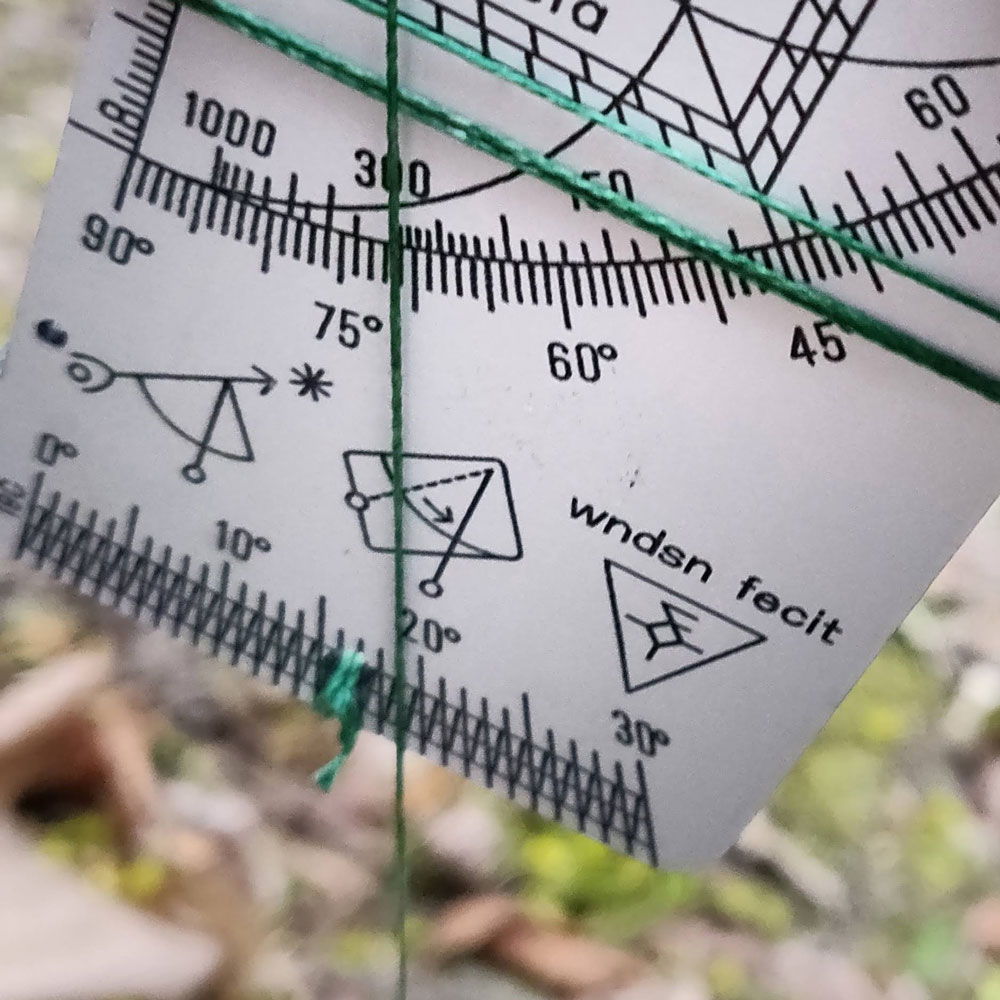 Measuring slope in degrees