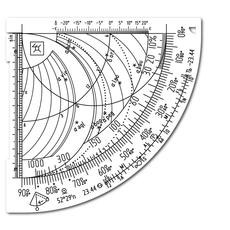 Example stars added to Latitude Quadrant.