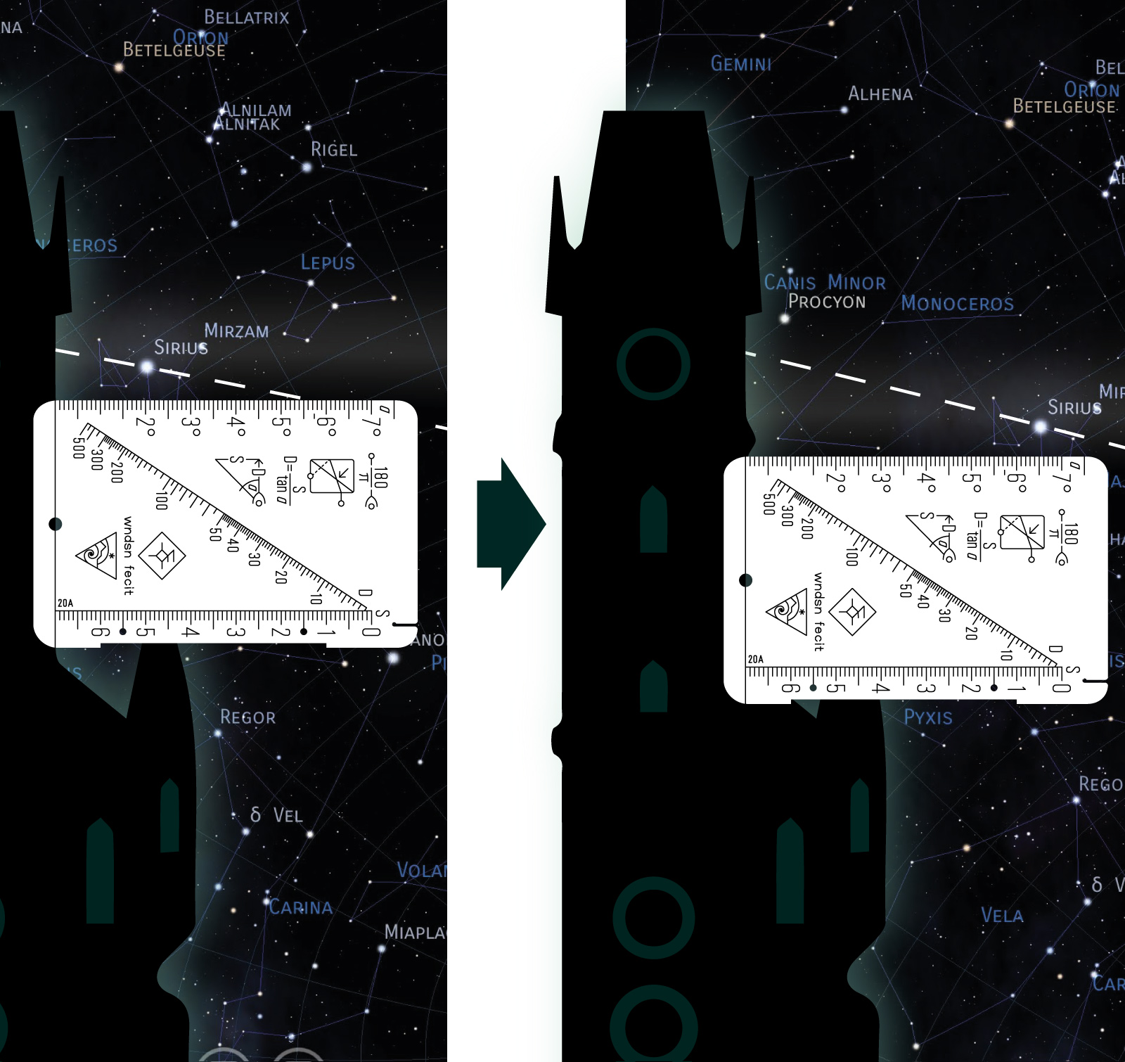 Measuring time against the stars.