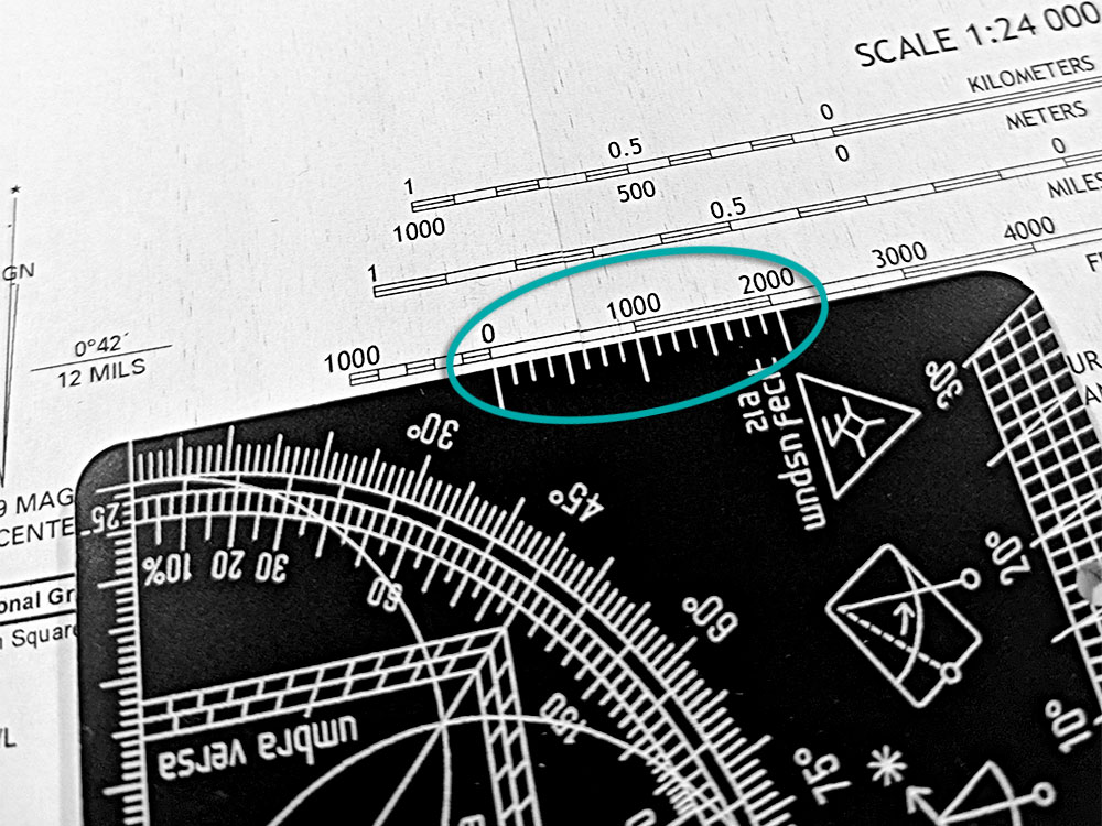 Inch Scale on the Telemeter