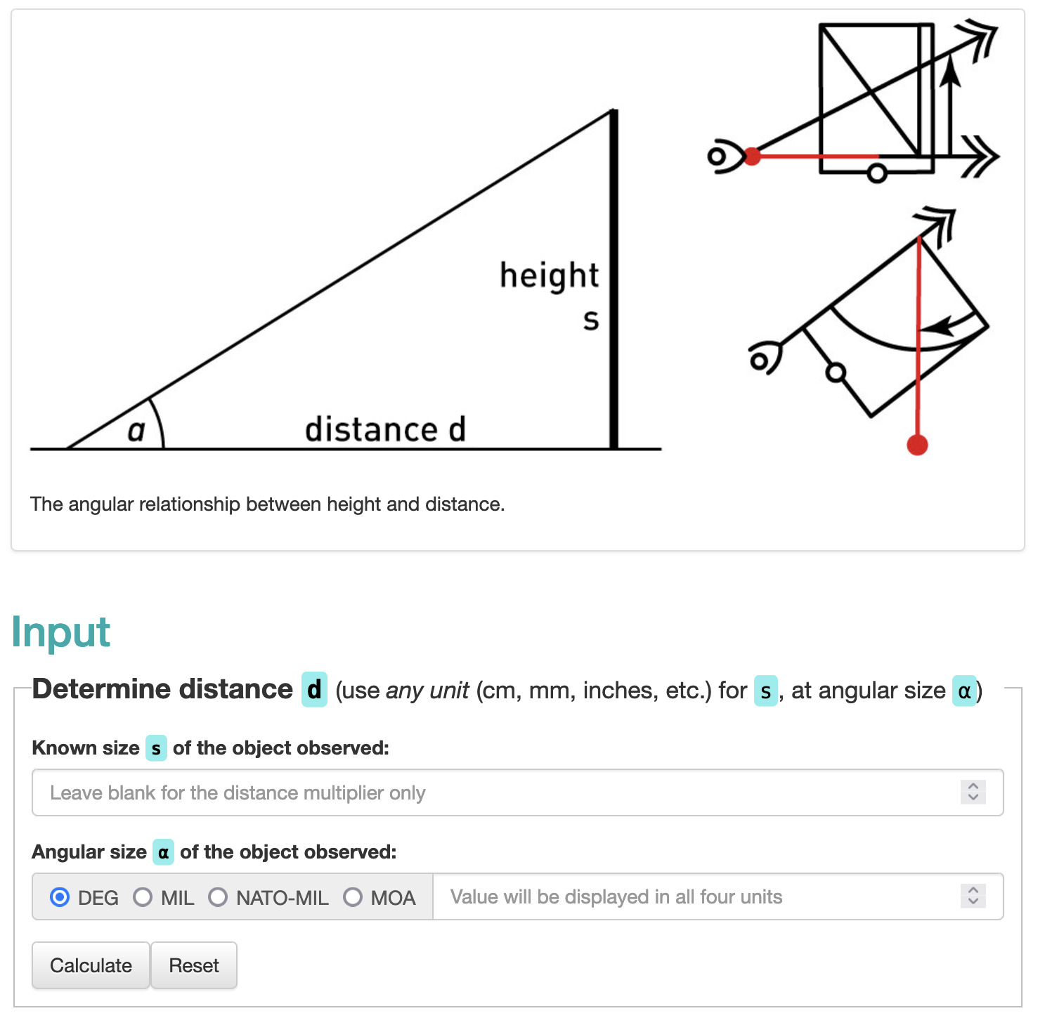 Wndsn Range Calculator Web App